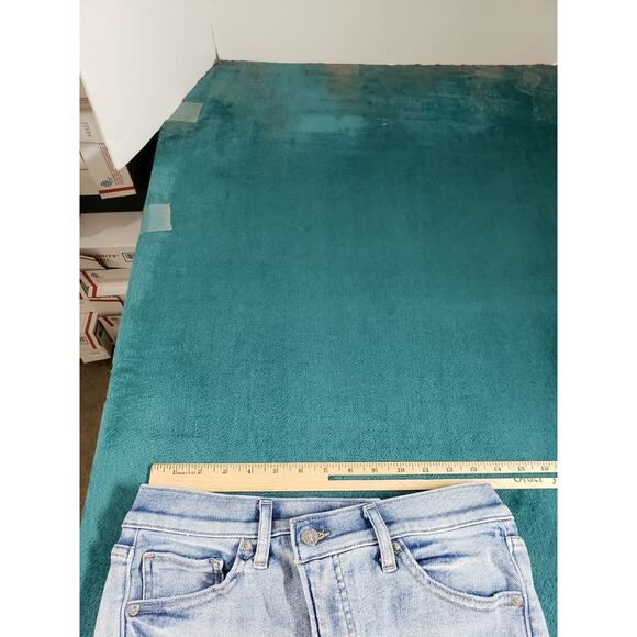 Express Jeans Size 8 Long Blue Stretch Pants Denim Ladies High Rise Skinny - Picture 10 of 14